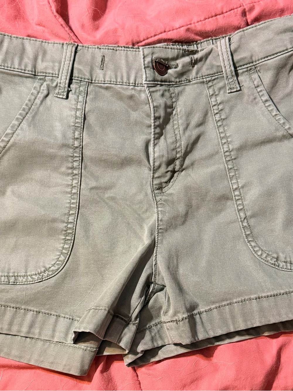 Light Olive Women's Utility Bermuda Shorts